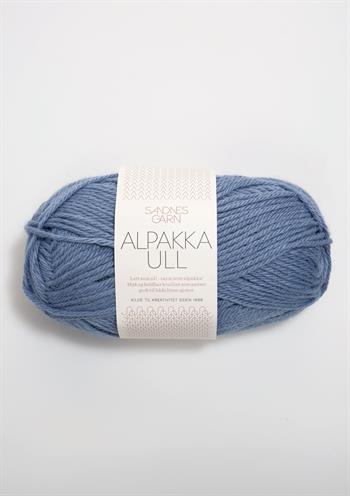 Alpakka ull Jeansblå